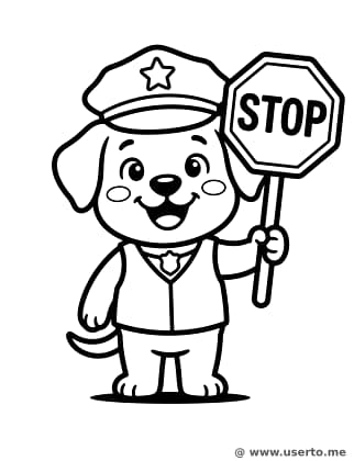 Police Officer Puppy