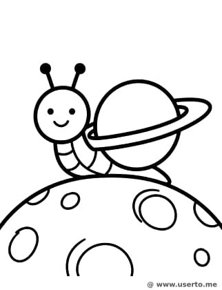 Planet-Shell Space Snail
