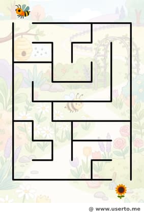 El vuelo de la abeja por el jardín