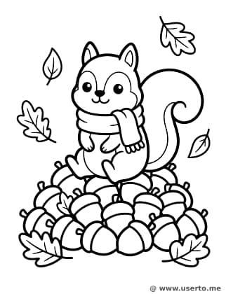 Squirrel's Big Acorn Harvest