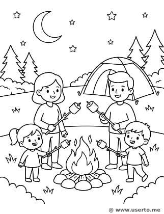 가족 캠핑 여행