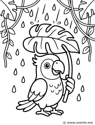 Parrot's Giant Leaf Umbrella
