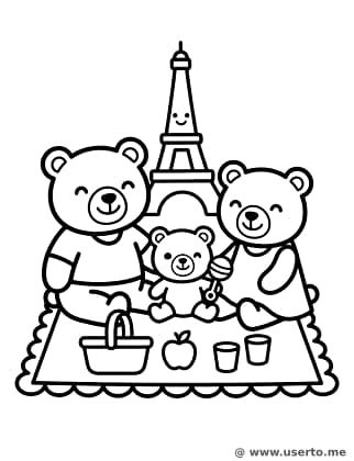 Fröhliches Picknick am Eiffelturm