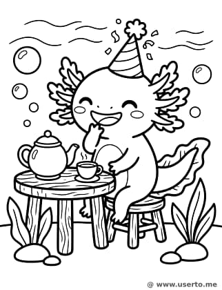 Giggly Axolotl’s Tea Party