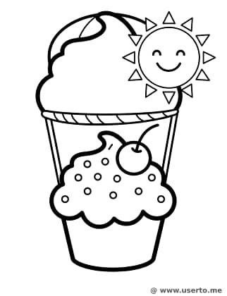 Cupcake Cloud Balloon