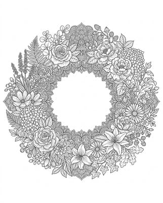 Beautiful Floral Wreath