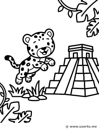 Jaguar Brincalhão na Pirâmide