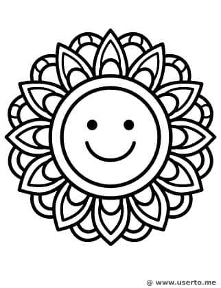Mandala do Sol Sorridente
