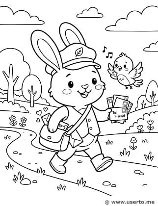 Mail Carrier Bunny