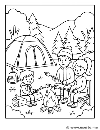 우리 가족 캠핑