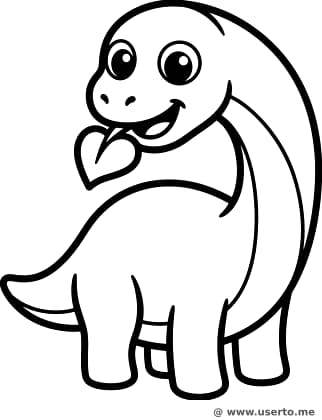 Glückliches Baby-Brachiosaurus