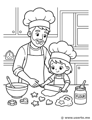 아빠와 요리사 놀이