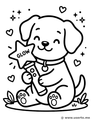 Magisches Lightstick-Hündchen