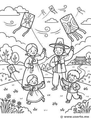 Festival de Pipas de Hanbok