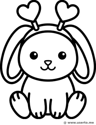 귀여운 토끼 팬