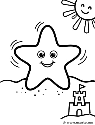Estrela-do-mar Dançante na Praia