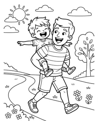 아빠 비행기 타기