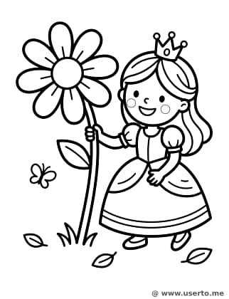 Princess in the Flower Garden