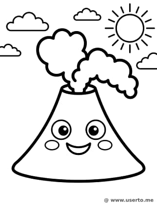 Las Nubes de Corazón del Volcán Amigable