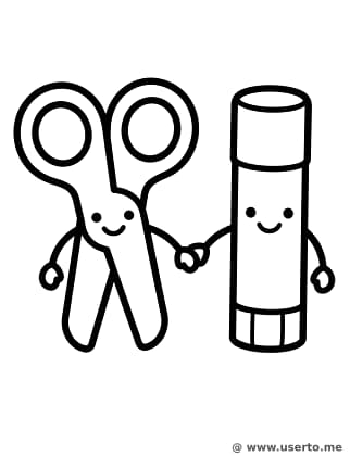 Best Friends Scissors and Glue