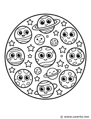 Kichernde Planetenparade