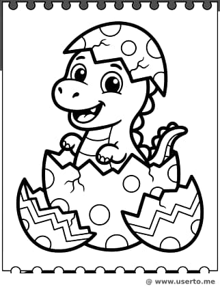 Das erste Knacken von Baby Dino