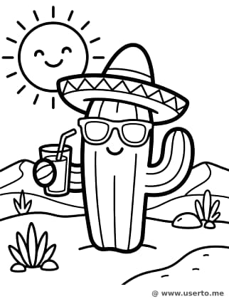 Sunny Cactus Siesta