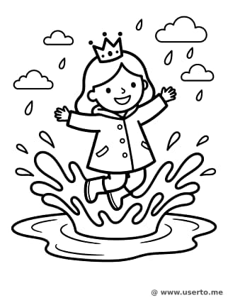 Rainy Day Puddle Princess