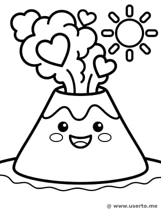 Las nubes de amor del volcán feliz