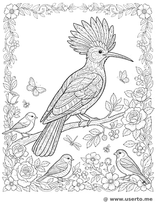 왕실 후투티 새