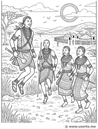 Feiertanz der Massai