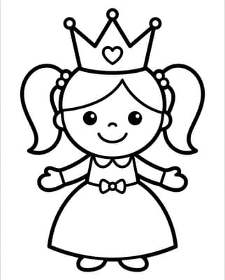 왕관을 쓴 꼬마 공주님