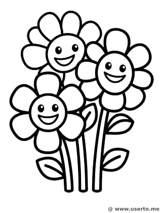 행복한 데이지 정원