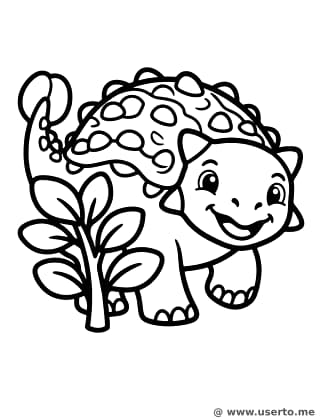 Verstecken spielen mit Ankylosaurus