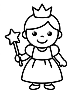 Baby Princess with a Magic Wand