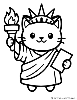 Gato de la Libertad en Nueva York
