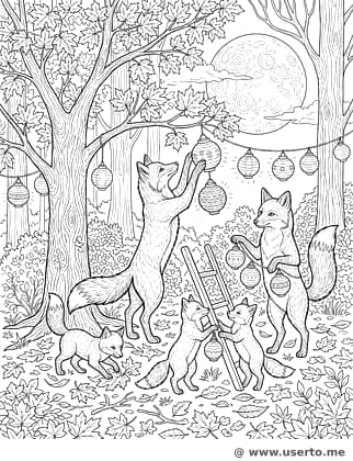 Erntemondfest der Fuchs-Familie