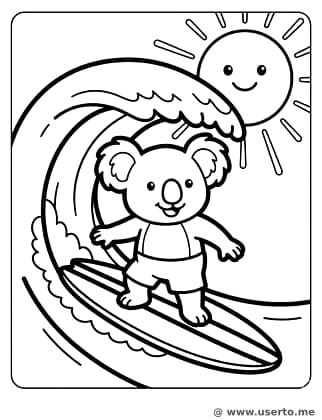 멋쟁이 코알라의 여름 서핑