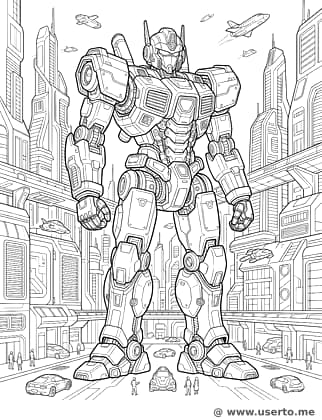 Mecha guardião da cidade