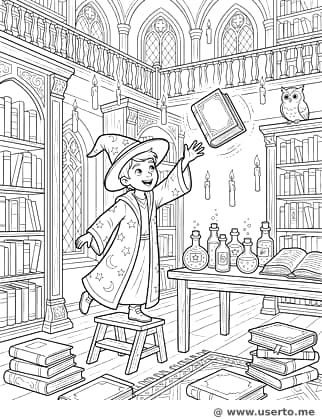 하늘을 나는 도서관 모험