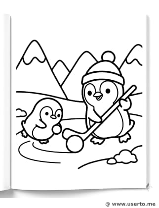 Hóquei de Bola de Neve dos Pinguins