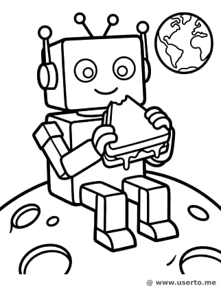 O Piquenique de Queijo Lunar do Robô