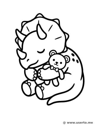 Sleeping Triceratops