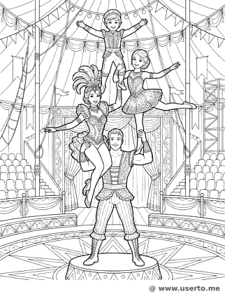 A pirâmide da família do circo