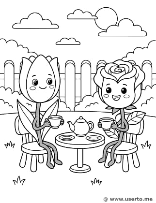 Flower Friends Tea Party