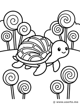 La Tortuga con Caparazón de Concha Dulce