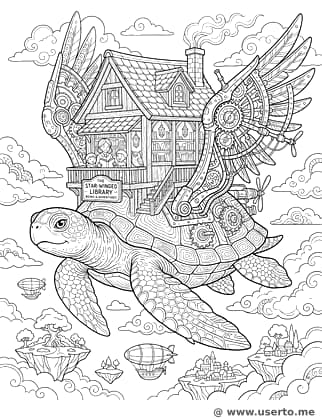 A Tartaruga Biblioteca Voadora