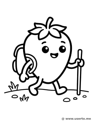 Uma Morango Exploradora Corajosa