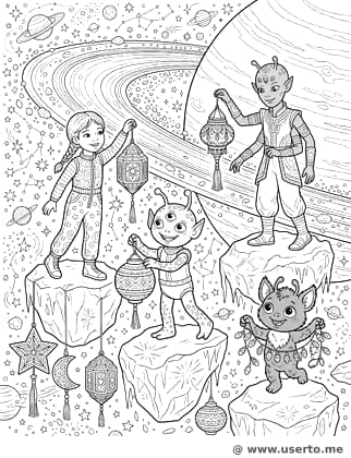 El festival de linternas de Saturno