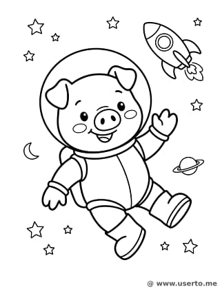 O Porquinho Explorador Espacial